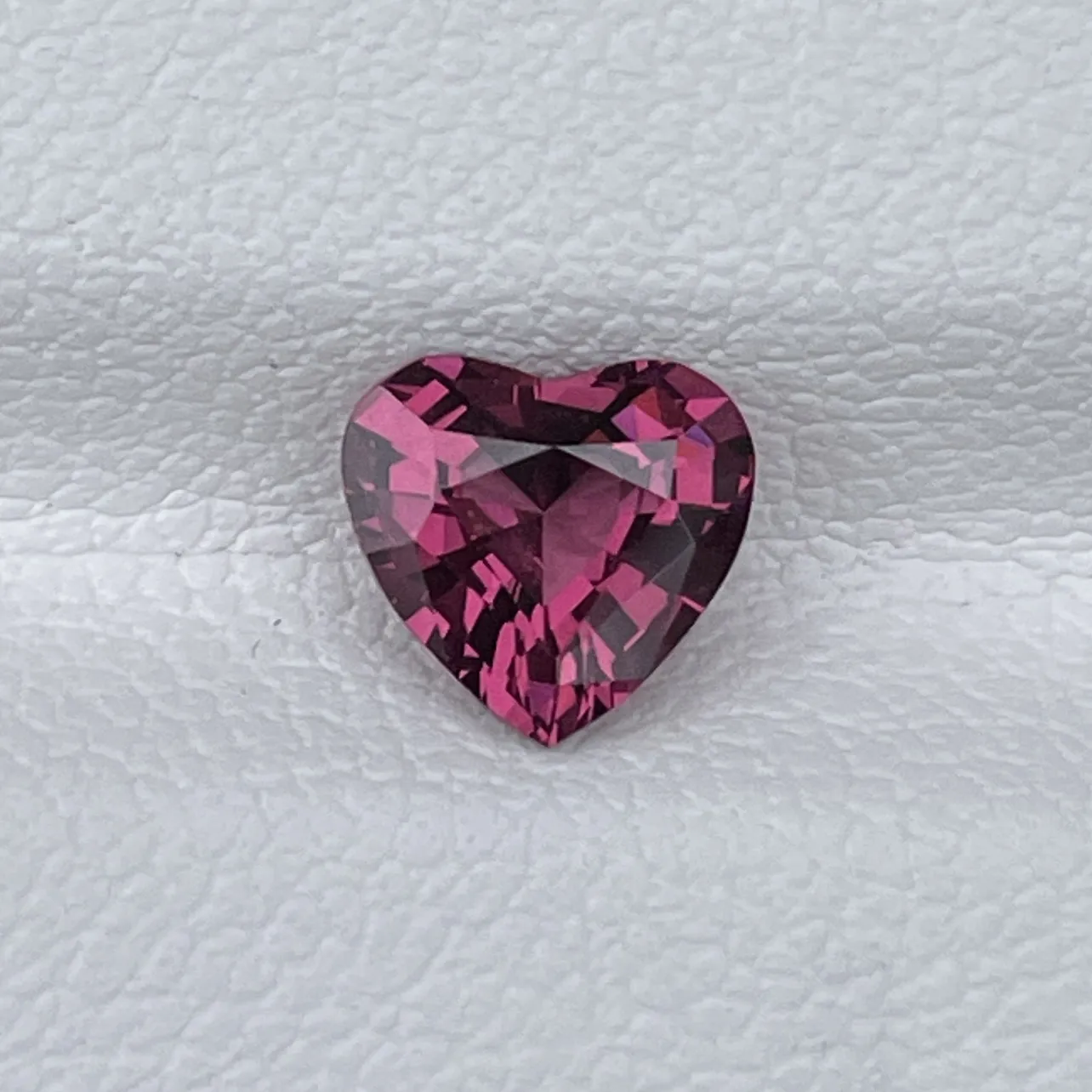 Natural Pink Garnet 1.11Cts Loose Gemstone Heart Cut Love Special Ring Gift